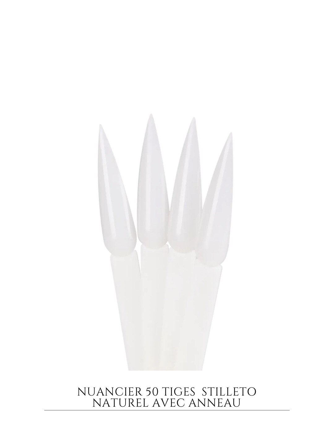 nuancier 50 tiges stilleto naturel